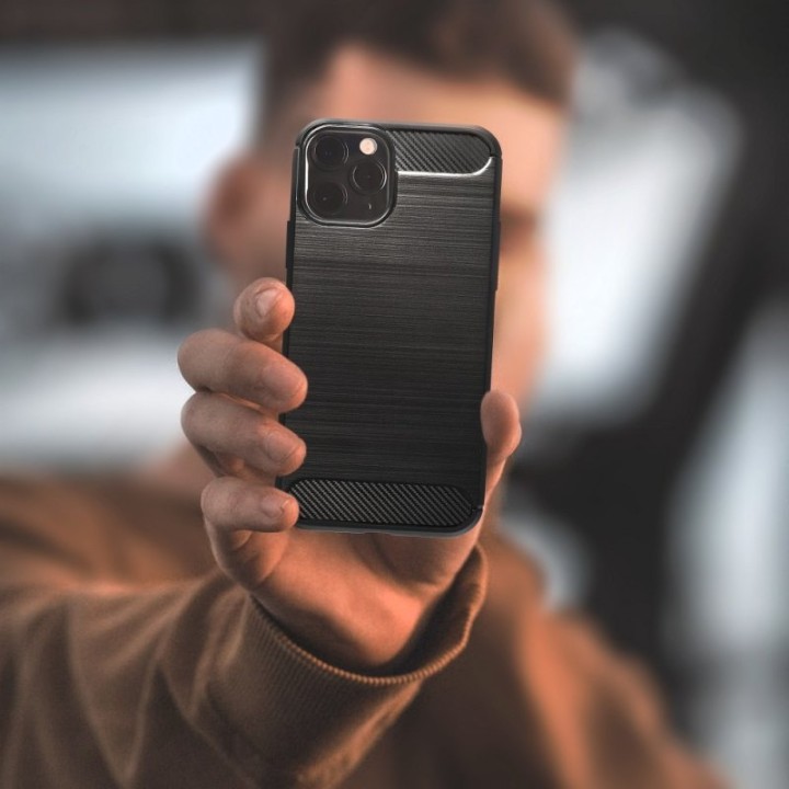Cool Carcasa Carbón Negro para Motorola Moto G54 5G