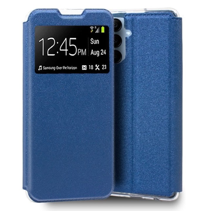 Cool Funda Flip Cover Liso Azul para Samsung Galaxy A25 5G