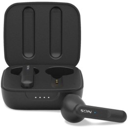 Auriculares NGS Artica Move inalámbricos Bluetooth 5.3 con micrófono y estuche negro