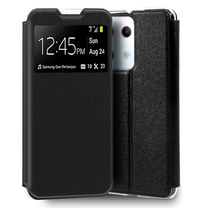 Cool Funda Flip Tipo Libro Liso Negro para Xiaomi Redmi Note 13 Pro 5G/Poco X6 5G