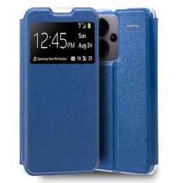 Cool Funda Flip Cover Tipo Libro Liso Azul para Xiaomi Redmi Note 13 Pro Plus 5G