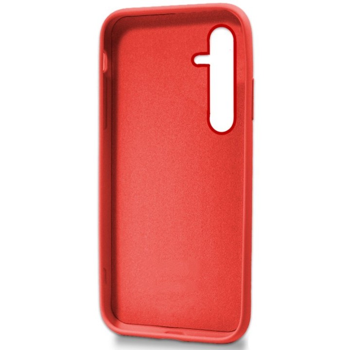 Cool Funda de Silicona Flexible Roja para Samsung Galaxy S24 Plus / S25 Plus