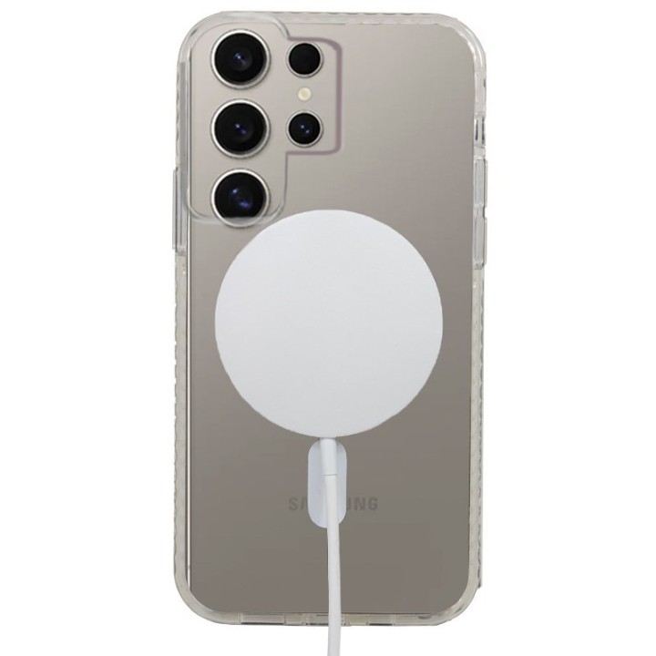 Cool Funda Magnética Transparente para Samsung Galaxy S24 Ultra