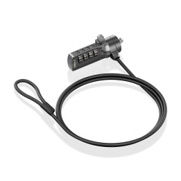 Cable Seguridad AISENS Combinación 1.5m(ASLK-D40N03-BK)