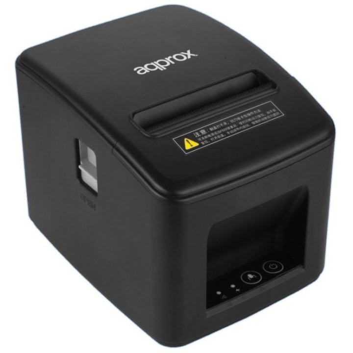 Approx appPOS80AM-USBLAN Impresora Térmica de Tickets USB/Ethernet Negra