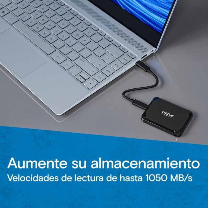 Crucial X9 Disco Externo SSD 4TB USB-C Negro