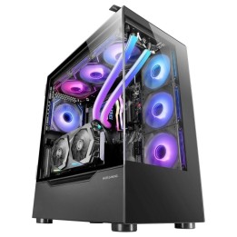 Mars Gaming MC-ULT Caja Gaming Custom XXL E-ATX Doble Cristal Templado + Puerta Lateral Negro
