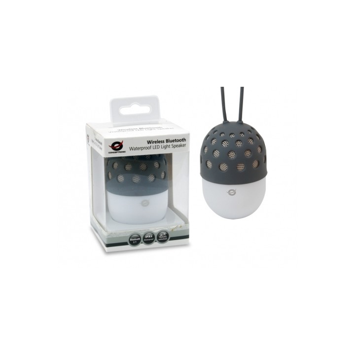 Altavoz CONCEPTRONIC BT mUSB Gris/Blanco (CSPKBTWPHLG)