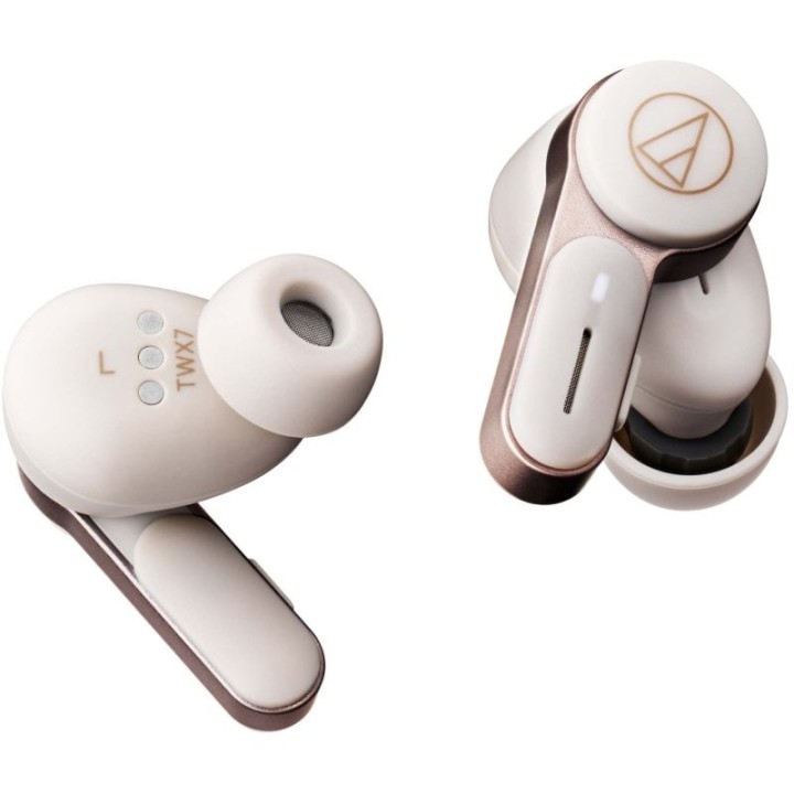 Audio-Technica ATH-TWX7 Auriculares Inalámbricos con Estuche de Carga Blancos