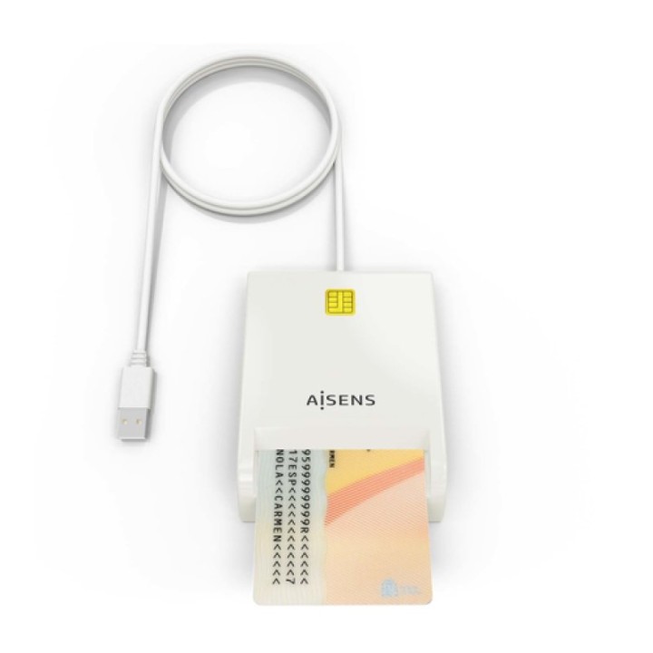 Aisens Lector De DNI Inteligente Blanco