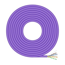 Aisens Cable de Red RJ45 LSZH Cat 6 UTP Rígido AWG23 CCA (Aleación) Violeta 100m