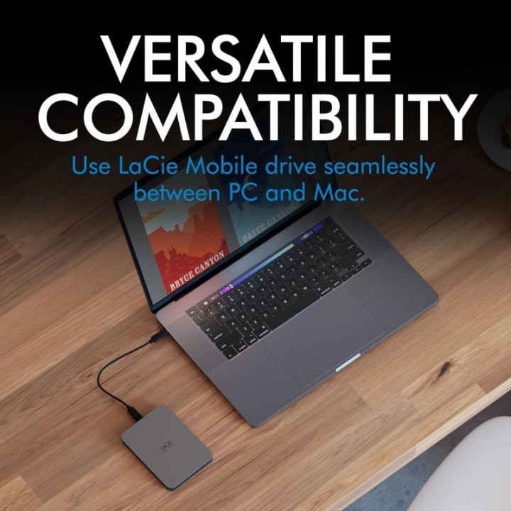 LaCie Mobile Drive Secure Disco Duro Externo 2.5" 2TB USB-C