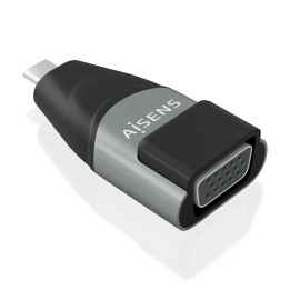 Adaptador AISENS USB-C/M a VGA/H Negro/Gris (A109-0863)