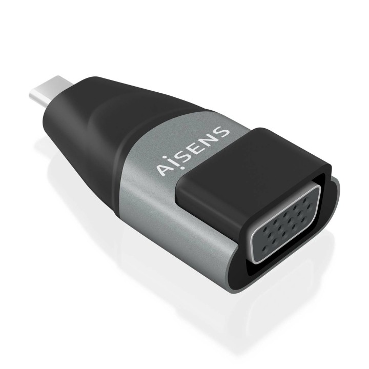Adaptador AISENS USB-C/M a VGA/H Negro/Gris (A109-0863)