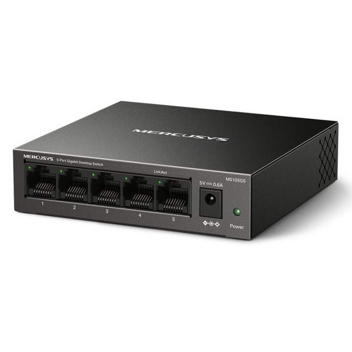Mercusys MS105GS Switch Gigabit de Sobremesa 5 Puertos RJ-45