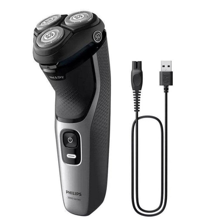 Philips Shaver 3000 Series S3143/02 Afeitadora Eléctrica en Seco/Mojado + Recortador de Nariz/Orejas