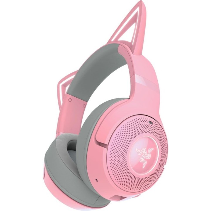 Kraken Kitty V2 BT Quartz Edition Auriculares RGB Gaming Inalámbricos Rosas