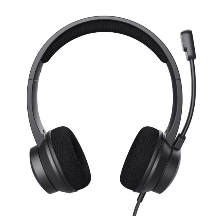 Trust Ayda Auriculares USB ENC con Micrófono con Cancelación de Ruido Negros