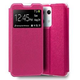 Cool Funda Flip Cover Tipo Libro Liso Rosa para Xiaomi Redmi Note 13 Pro 5G / Poco X6 5G