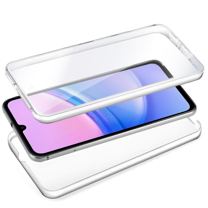 Cool Funda de Silicona 3D Frontal + Trasera Transparente para Samsung A155 Galaxy A15 / A15 5G