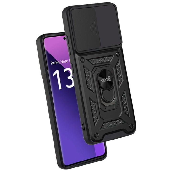 Cool Carcasa Hard Ring Negro para Xiaomi Redmi Note 13 Pro Plus 5G