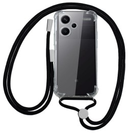 Cool Carcasa Cordón Negro para Xiaomi Redmi Note 13 Pro Plus 5G