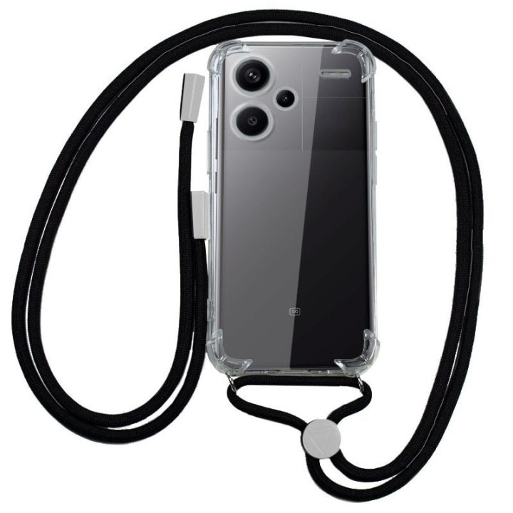 Cool Carcasa Cordón Negro para Xiaomi Redmi Note 13 Pro Plus 5G