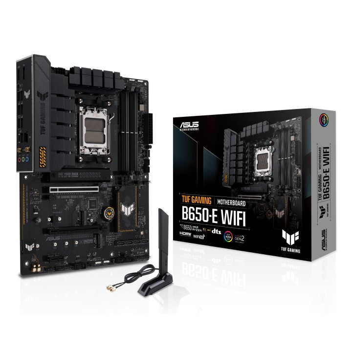 ASUS TUF GAMING B650-E WIFI:(AM5) 4DDR5 USB DP HDMI ATX