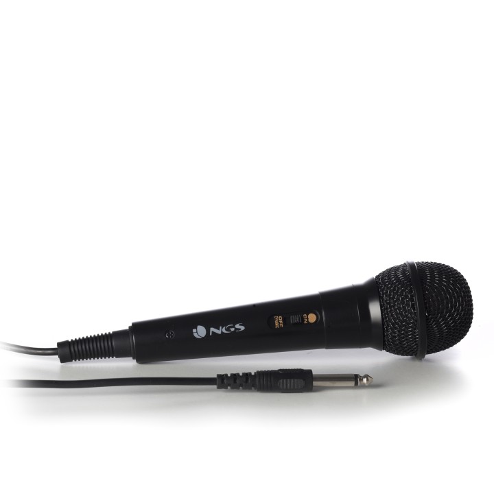 Micrófono para Karaoke NGS 6.3mm Negro (SINGERFIRE)