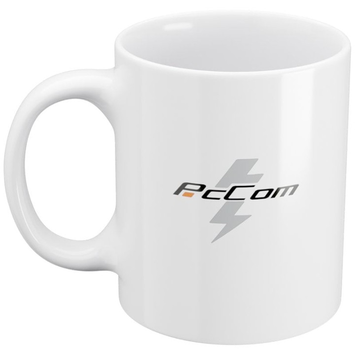 PcCom Taza Logo Blanco