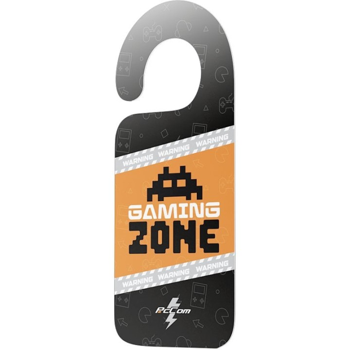 PcCom Door Hanger Logo Negro