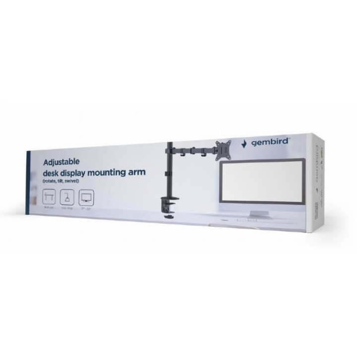 Gembird Ma-d1-01 Soporte de Escritorio para Monitor 32" Negro