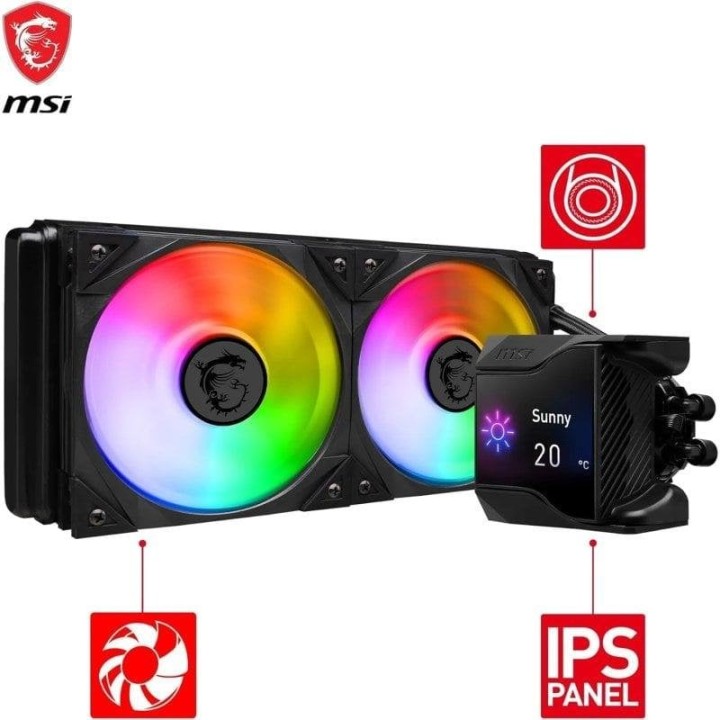 MSI MPG CORELIQUID D240 Kit de Refrigeración Líquida Negro