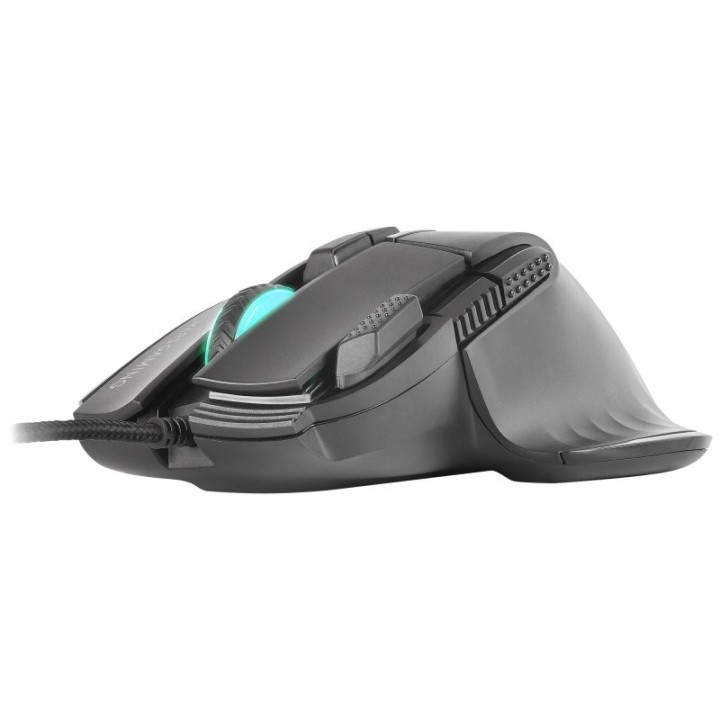 Mars Gaming MM-XT Ratón Gaming RGB Ergonómico con Reposa Pulgar 12800DPI Switches Huano Negro