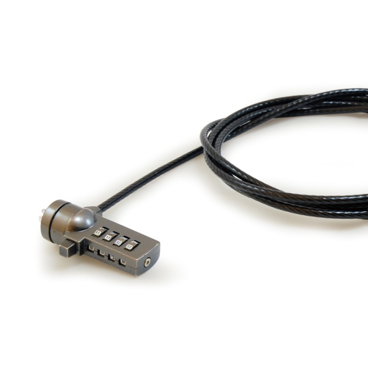 Cable Antirrobo CONCEPTRONIC 1.8m Negro (CNBCOMLOCK18)