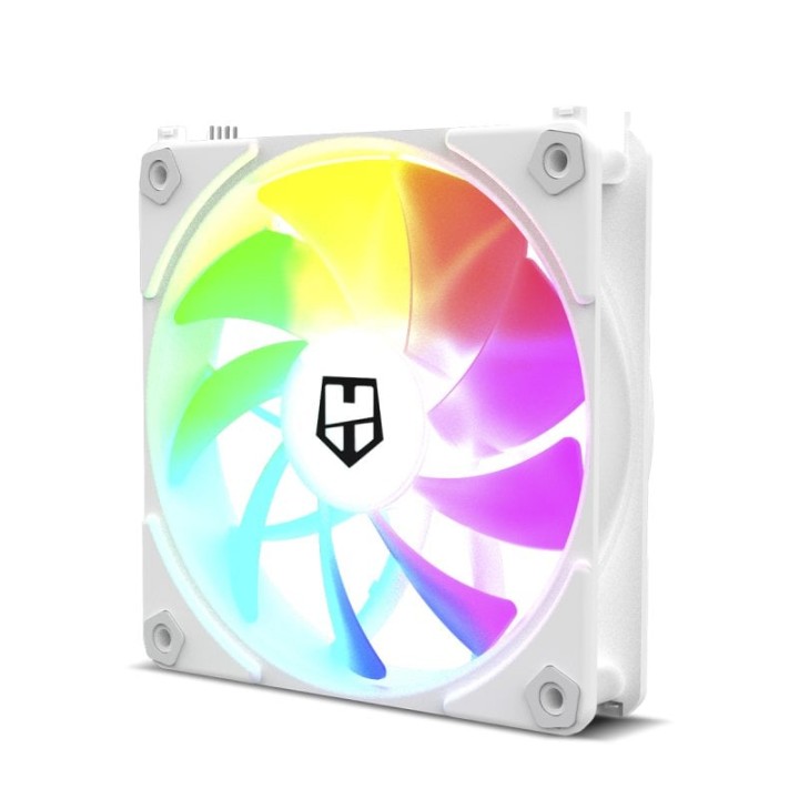 NOX Hummer Easy Link Ventilador LED ARGB PWM 120mm Blanco