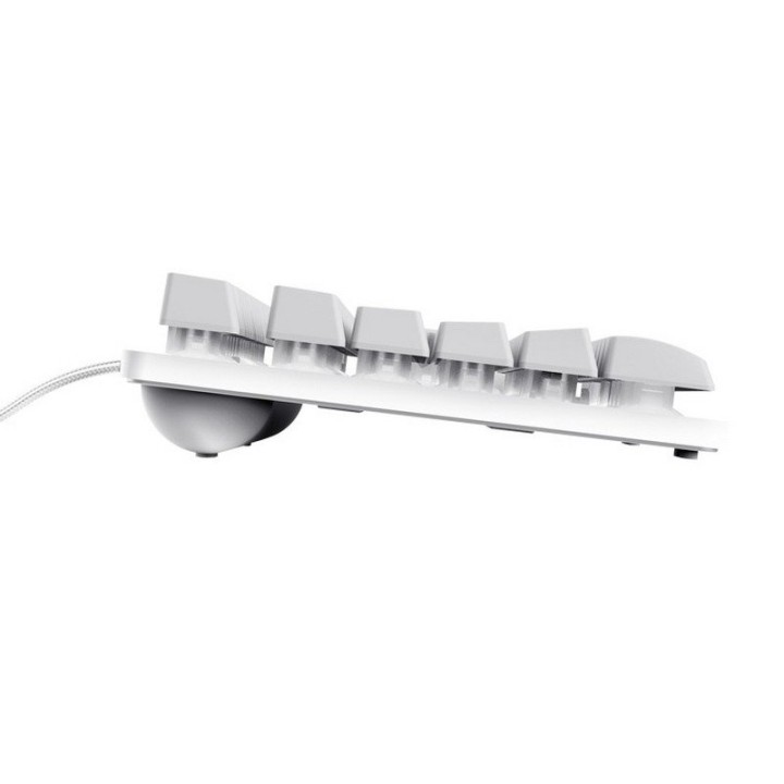 Trust GXT 794W Pack Gaming Teclado TKL RGB Blanco + Ratón Inalámbrico RGB Blanco + Alfombrilla Negra