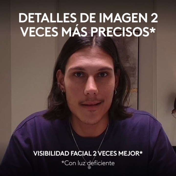 Logitech MX Brio Webcam para Colaboración y Streaming 4K Dos Micrófonos Reductores de Ruido Grafito