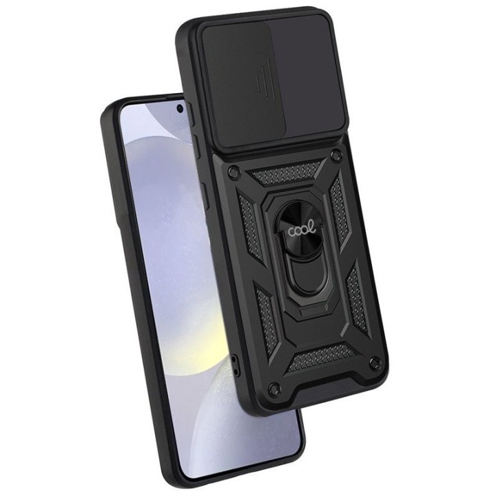 Cool Hard Ring Carcasa Negra para Samsung Galaxy S24 / S25