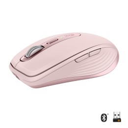 Ratón LOGITECH Anywhere 3 Láser RF BT Rosa (910-005990)