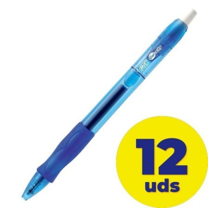 Bic Gelocity Caja de Bolígrafos Tinta de Gel 12 Unidades Azules