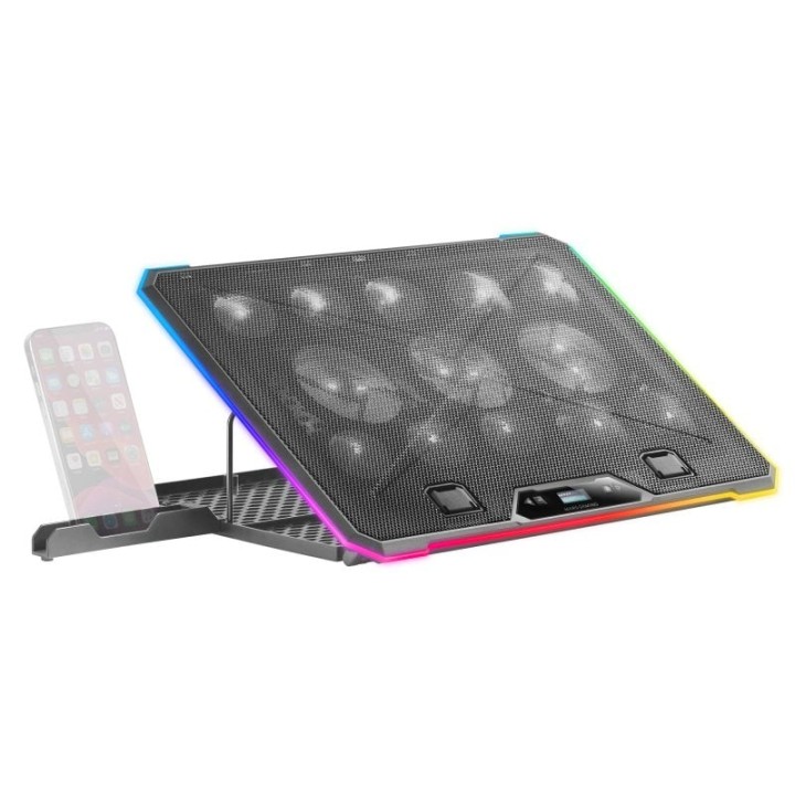 Mars Gaming MNBC13 Base Refrigeradora y Stand ARGB para Portátiles Hasta 17"