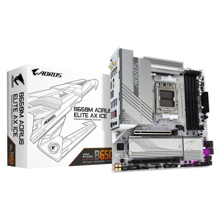 Gigabyte B650M AORUS ELITE AX ICE