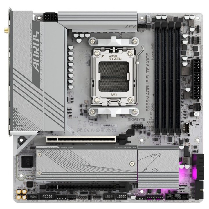Gigabyte B650M AORUS ELITE AX ICE