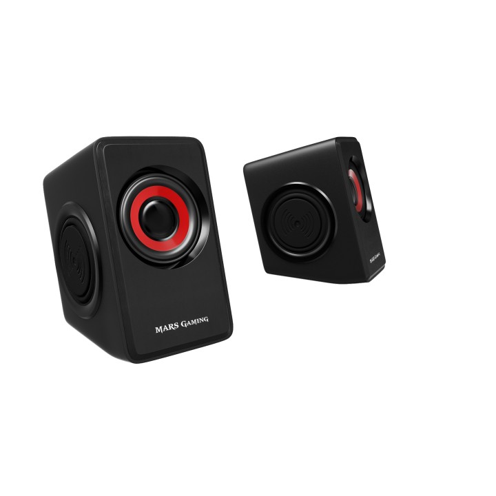 Altavoces Mars Gaming 2.0 10W USB 3.5mm Negros (MS1)