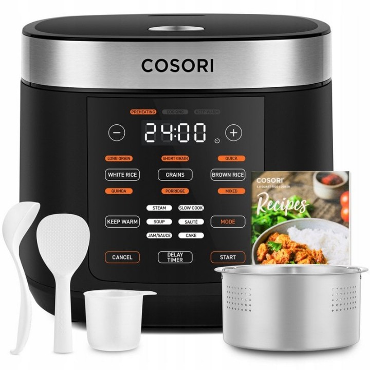 Cosori Arrocera Eléctrica 1.8L con 17 Programas para 1-10 Personas