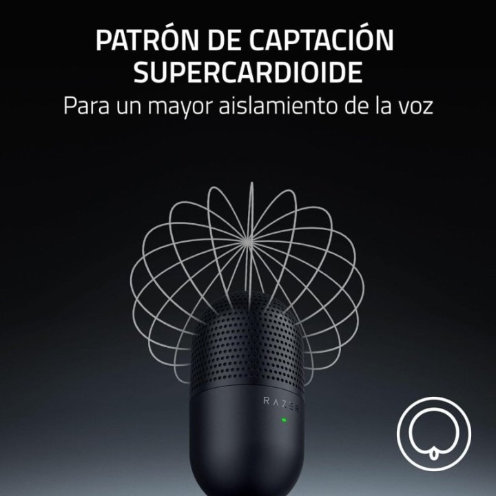 Razer Seiren V3 Mini Micrófono de Condensador para Streaming Negro