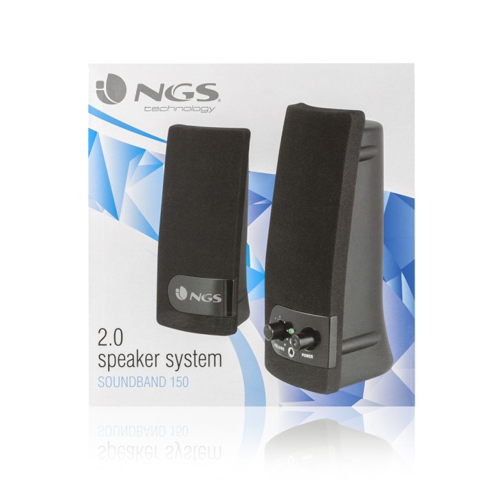Altavoces NGS Multimedia 2.0 4W 3.5mm Negro (SB150)