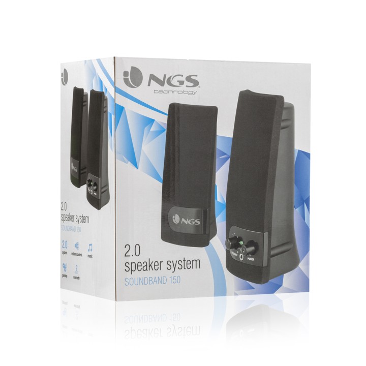 Altavoces NGS Multimedia 2.0 4W 3.5mm Negro (SB150)
