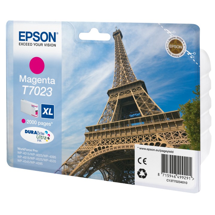 Tinta Epson XL T7023 Magenta 21.3ml (C13T70234010)